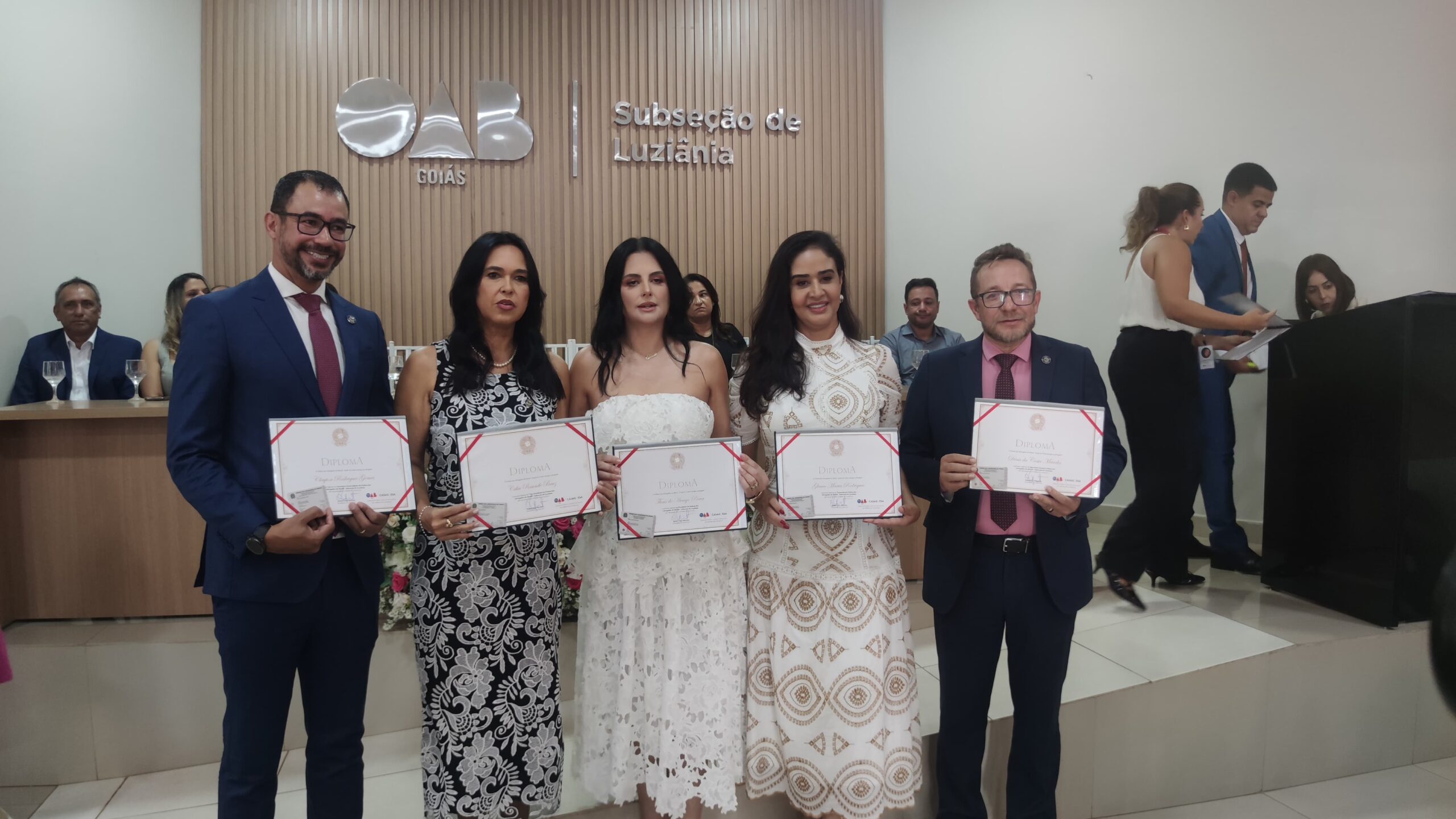 Solenidade de diplomação na OAB Subseção de Luziânia- GO